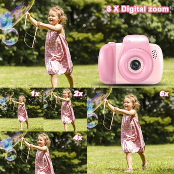 Dětský fotoaparát AONISE XJ růžový 