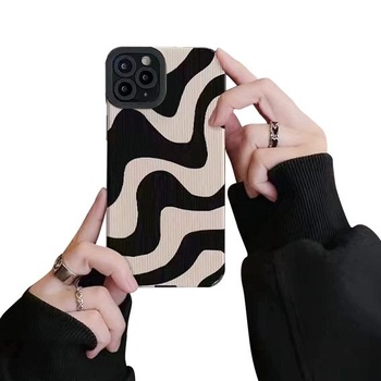 Ownest kompatibilní s iPhone 14 Pro Max Case Pouzdro na mobilní telefon Fashion Wave Jednoduché