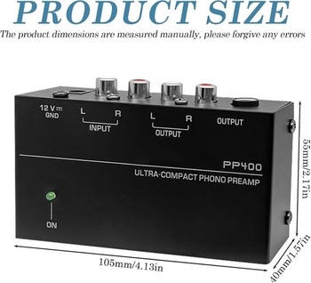 Gramofónový predzosilňovač phono, predzosilňovač pre gramofóny, phono predzosilňovač s MM snímacími
