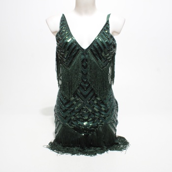 Dámské šaty Coucoland 1920 - zelené  vel. XS