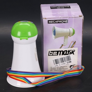 Přenosný Megafon Bematik bílý 5W
