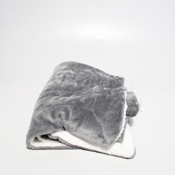 Hřejivá šedá deka Bedsure 130x150 cm