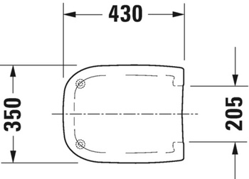 Záchodové prkénko Duravit D-Code Compact