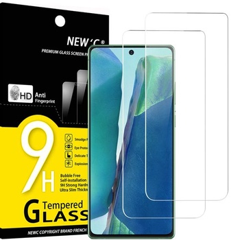 NEW'C 2 kusy, tvrzené sklo pro Samsung Galaxy Note20, ochrana proti poškrábání, otisky prstů, bez