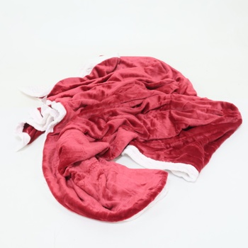 Flaušová hebká deka Ratel červená 150x200 cm