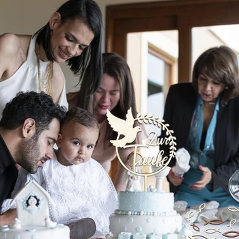 Dort topper křest, dřevěná ozdoba dortu křest na křest tort tort, na křest ozdoba dortu křest holka