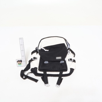 Lehká školní taška SZLX černo-bílá 
