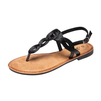 Jomix Dámské ploché sandály Pohodlné dámské letní sandály šaty Elegantní letní nízké sandály pro