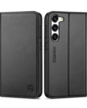 Pouzdro na mobilní telefon SHIELDON Galaxy S23+ [hovězí kůže] [Zámek RFID] [Slot na kartu] [Magnet]