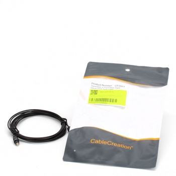 Černý optický kabel CableCreation 