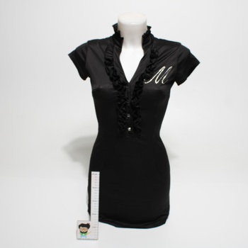 Dámské černé šaty s výstřihem Missq