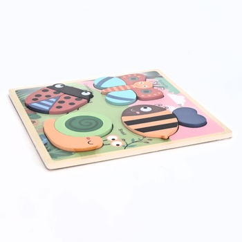 Dětské dřevěné puzzle Jacootoys