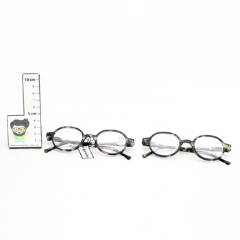 Dioptrické kulaté brýle, + 3.50 Opulize 