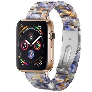 Miimall kompatibilní s Apple Watch 49mm 45mm 44mm 42mm náramek, dámský barevný pryskyřicový