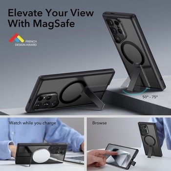 ESR pre Samsung Galaxy S24 Ultra púzdro so stojanom, kompatibilný s MagSafe, magnetické púzdro