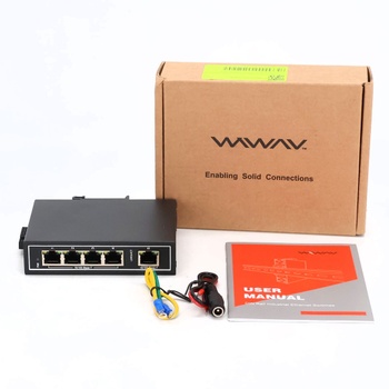 5-portový prepínač WIWAV WDH-5ET-DC