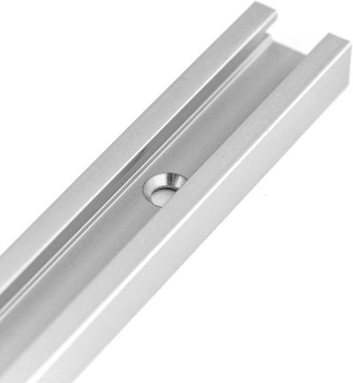 QWORK® 300mm hliníková zliatina s drážkou, T-dráha so samoreznými skrutkami pre frézovaciu stolnú pílu