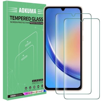 AOKUMA pre Samsung Galaxy A34 5G pancierové ochranné sklo, 2 kusy ochranná fólia kompatibilná s