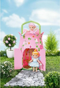 BABY born Storybook Cottage, rozkládací domeček pro panenky pro 18 cm panenky se stolkem, krbem,
