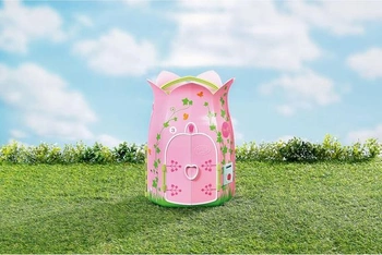 BABY born Storybook Cottage, rozkládací domeček pro panenky pro 18 cm panenky se stolkem, krbem,