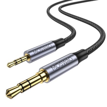 MOSWAG 3,5 mm až 2,5 mm samec audio kábel kompatibilný so slúchadlami Bose 700 QuietComfort QC45