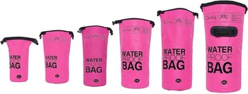 DonDon Dry Bag vodotesný vak 2l, 5l, 10l, 15l, 20l, 30l s popruhom cez rameno - ružový 15 litrov