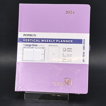 Plánovací diář Poprun 26,5 × 21,5cm růžový
