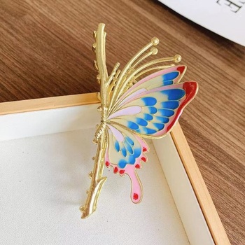 2 Balenie sponky do vlasov Butterfly pre ženy, 2 Balenie veľkých protišmykových silných kovových