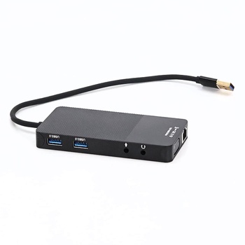 Černý dvouportový USB 3.0 HUB Giq 