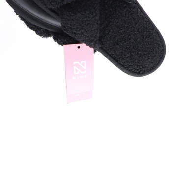 Zimní domací obuv NING vel. 38,5 EU černá
