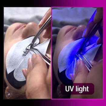 Lunamoon očné vankúšiky na predlžovanie rias Podložky na predlžovanie rias UV podložka na