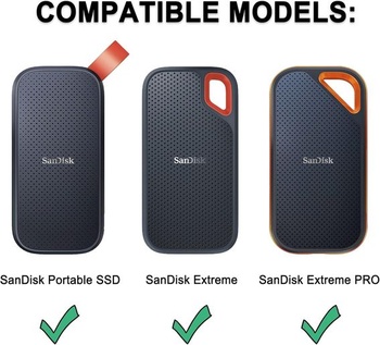 Puzdro na externý pevný disk Lacdo Ochranný kryt pre SanDisk Extreme Pro/SanDisk Extreme Portable
