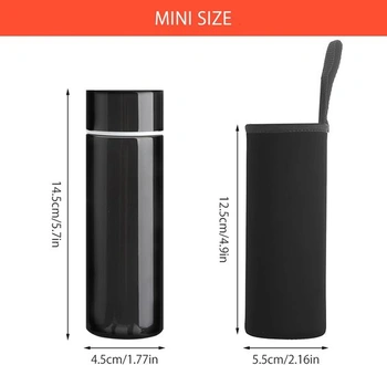 Nerezová láhev na vodu, 150ml malá kapacita, přenosná mini termoska, izolovaná, nepropustná, pro