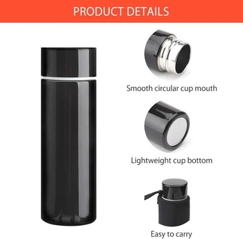 Nerezová láhev na vodu, 150ml malá kapacita, přenosná mini termoska, izolovaná, nepropustná, pro