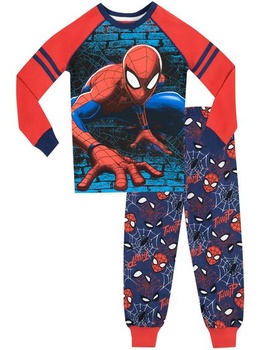 Spiderman Boys Spider-Man Pyžamo Slim Fit Blue 128