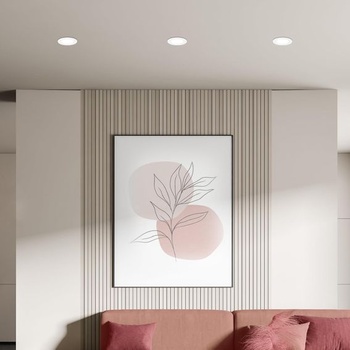 BRILONER - Sada 3 LED vstavaných bodových svietidiel 230V ploché, neutrálne biele svetlo, každý 3W