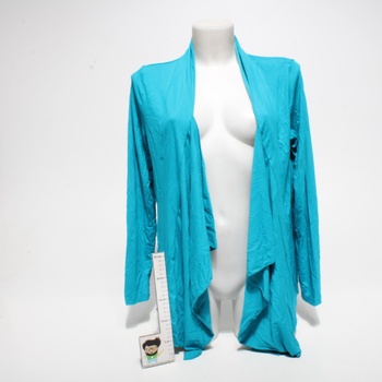 Dámsky pletený kabátik Urban GoCo XL modrý