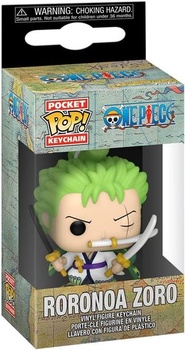 Funko Pop! Klíčenka: One Piece - Roronoa Zoro - Sběratelská vinylová minifigurka Novinka Keychain -