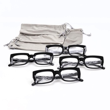 Sada 4 dioptrických brýlí Eyekepper černé