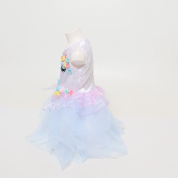 Strašidelné výtvory Dievčenské princeznovské šaty Kostým princezná jednorožca pre dievčatá Cosplay
