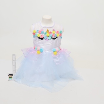 Strašidelné výtvory Dievčenské princeznovské šaty Kostým princezná jednorožca pre dievčatá Cosplay
