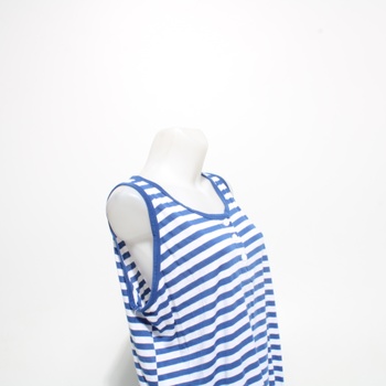 Dámské letní šaty XXXL modro-bílé