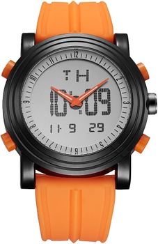 Digitální pánské hodinky BUREI Oranžové