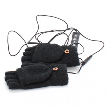Vyhřívací rukavice Brynnl černé na USB