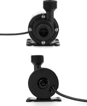 QWORK® 2 kusy DC 12V vodní čerpadlo 800L / H 5M, bezkartáčové ponorné vodní čerpadlo, pro solární