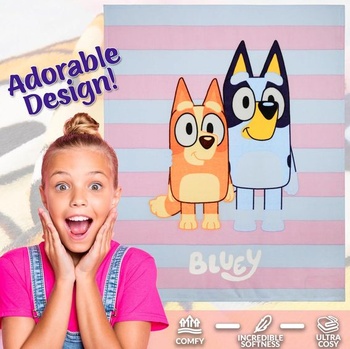 BlueY fleecová deka pro dívky a chlapce, dětská deka nadýchaná, 130x150 cm