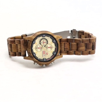 Dřevěné hodinky pánské XIRUVE LU101 hnědé