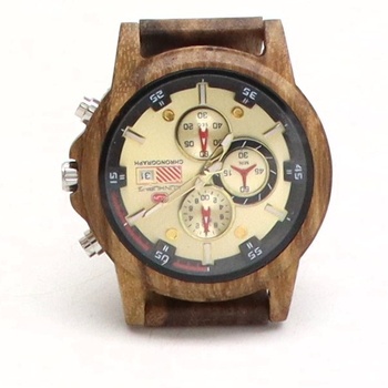 Dřevěné hodinky pánské XIRUVE LU101 hnědé