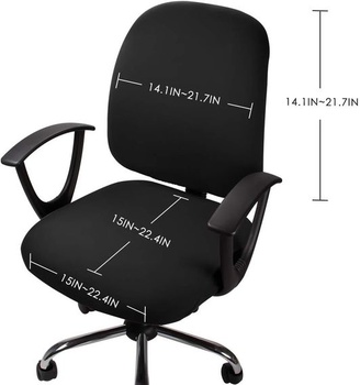Potah na počítačovou kancelářskou židli Stretch Odnímatelný potah na židli Potah sedáku Samostatný