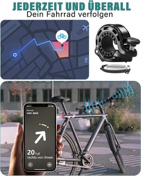Zvonček na bicykel pre Apple AirTag Bicycle